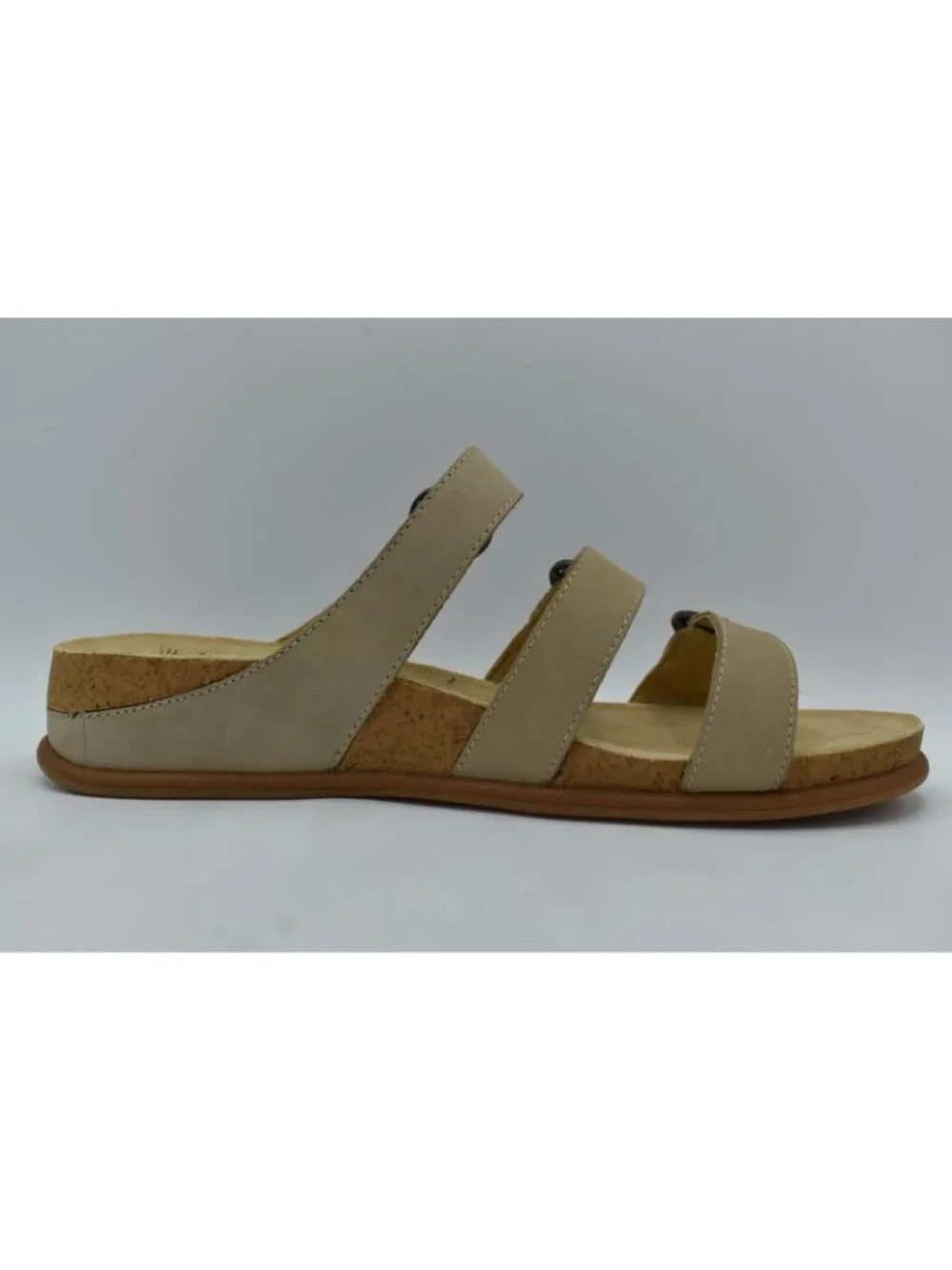 Dansko Womens Size‎ EU 38 Campbell Milled Nubuck Sand Tan Slip On Sandals Shoes